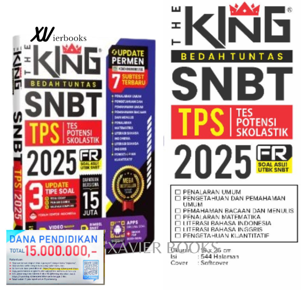 

The King TPS SNBT 2025 Bedah Tuntas Tes Potensi Skolastik Update Permen 7 SubTest