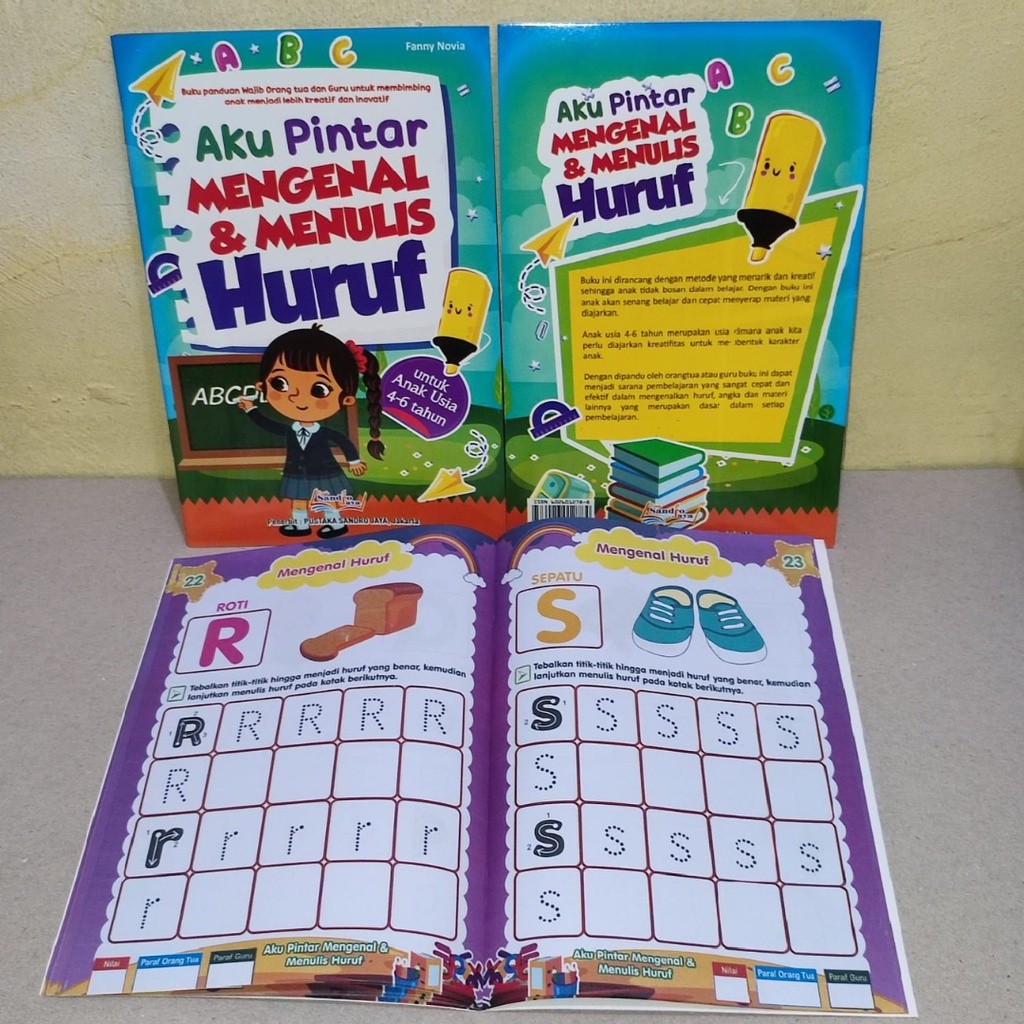 

Buku Aku Pintar Mengenal dan Menulis Huruf untuk Anak Usia 4-6 Tahun