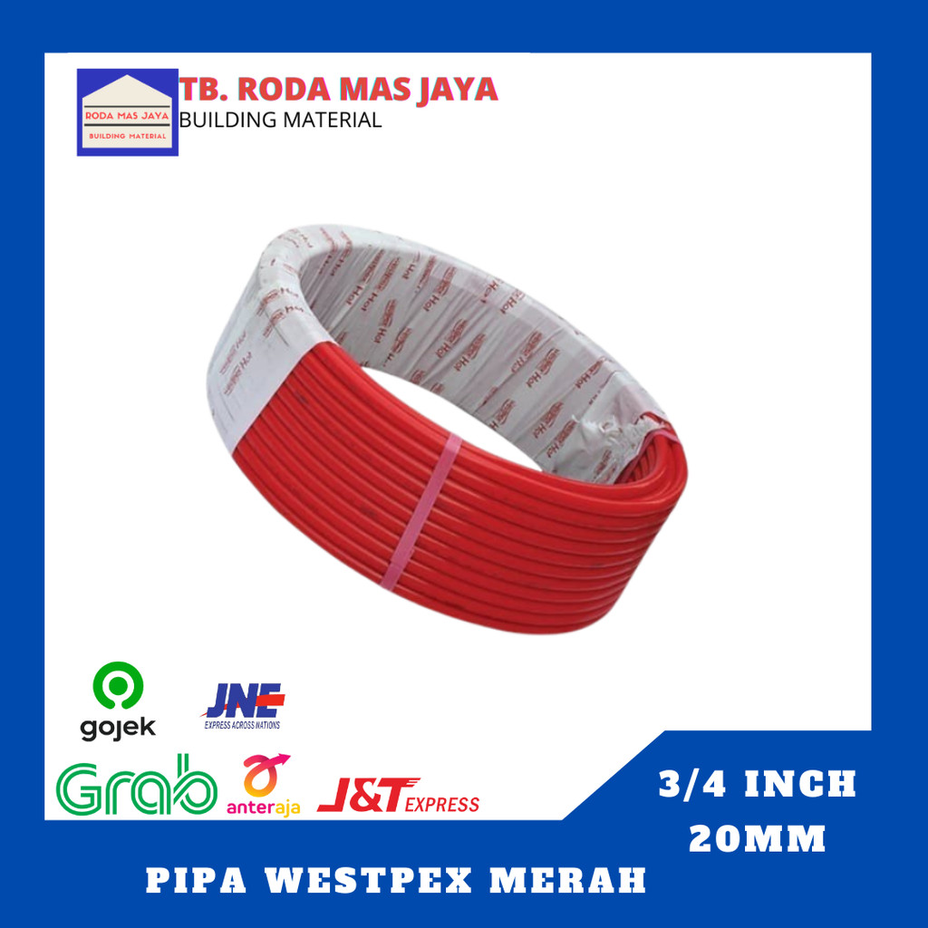 WESTPEX Pipa Air Panas 3/4 inch 20mm/ Selang waterheater/Selang Air panas RoL 50M