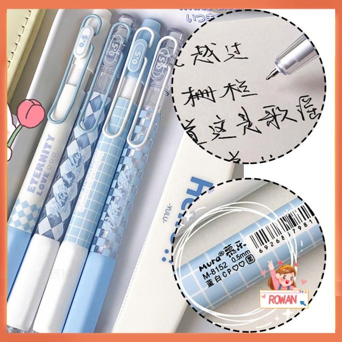 

Vee R-Flower 4Pcs/Set Pena Gel Perlengkapan Kantor Sekolah Kartun Dengan