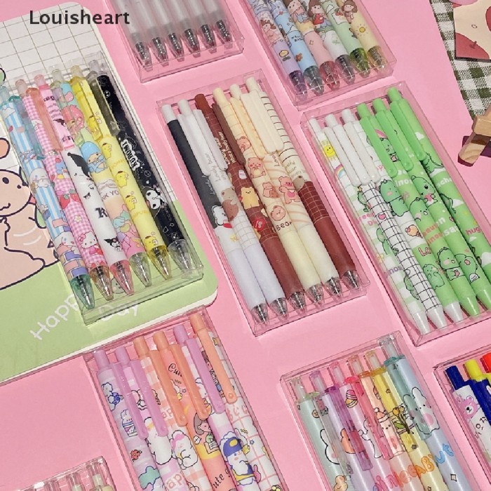 

Vee Lhid 6Pcs Pulpen Lucu Perlengkapan Alat Tulis Untuk Sekolah Kawaii Gel