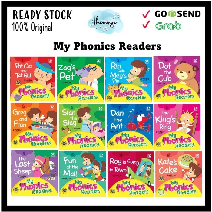 

Bana Set 12 My Phonics Readers Story Book Buku Bacaan Anak Pelangi Books