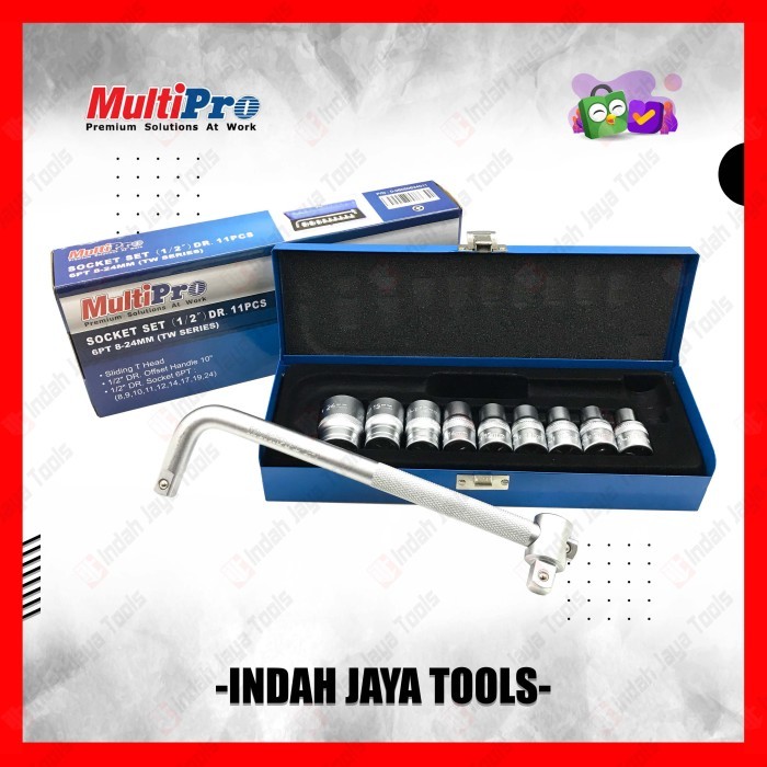 KUNCI SOK SET 11 PCS MULTIPRO 8-24 MM