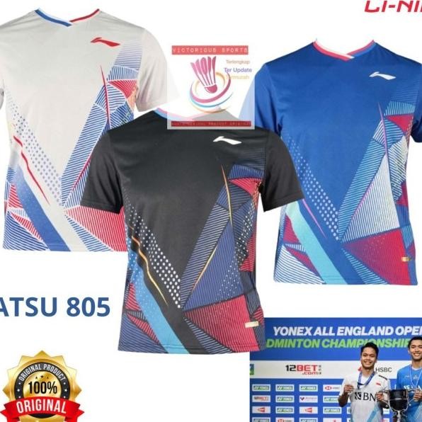 Baju Lining Badnton Jersey Lining All England Atsu805 Atsu 805 Gi