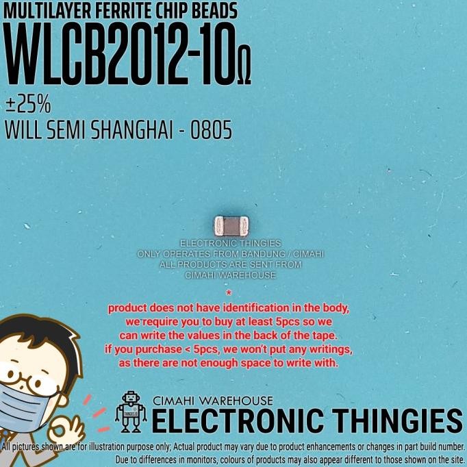 Murah (20) WLCB2012-10 FERRITE CHIP BEAD 0805 10 OHM INDUCTOR INDUKTOR FERIT thingie43 Segera Beli