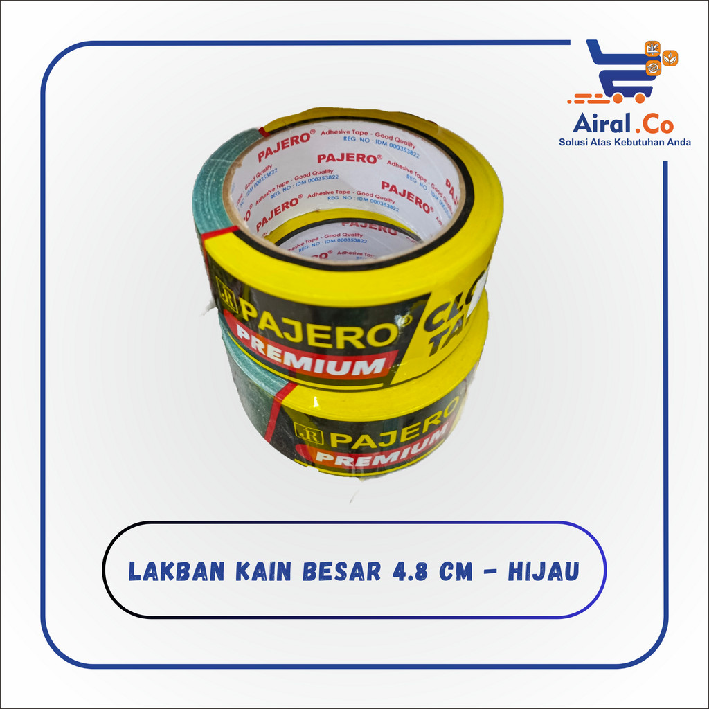 

lakban kain pajero besar 48mm - hijau