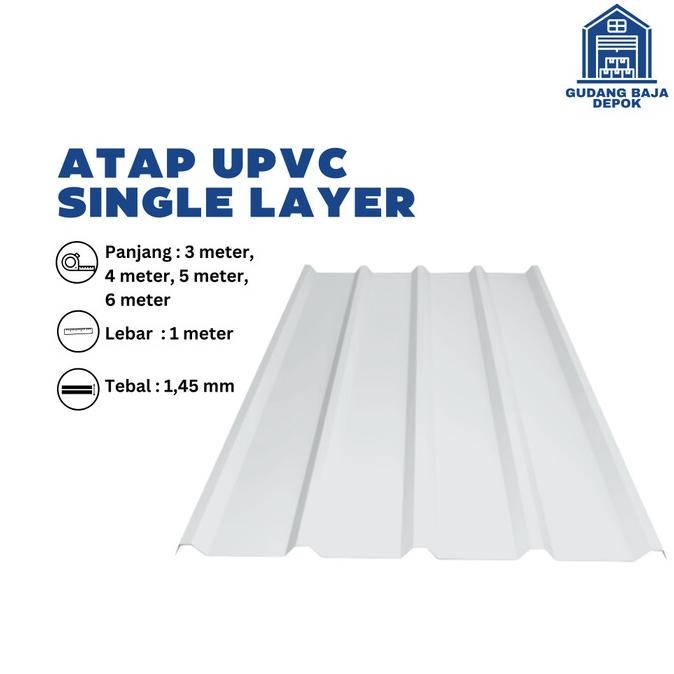 Sale!! Atap Upvc Fuji Alderon Single Layer
