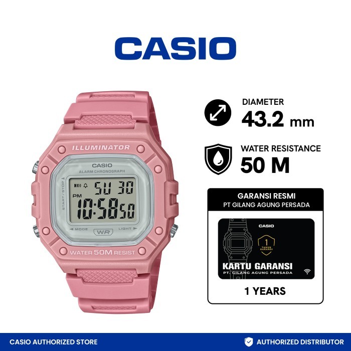 Jam tangan Casio W-218HC-4AVDF
