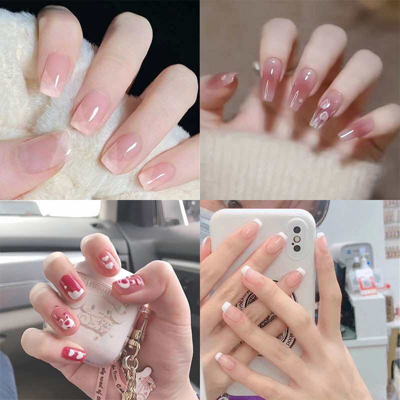 Kuku Palsu + Lem Kuku Palsu Anak Press On Nails Fake Nails 24pcs Nail Art