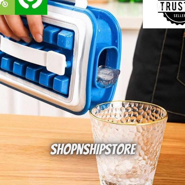 Cetakan Es Batu Tempat Es Batu Desain Simpel Tanpa Ribet Karet Silikon
