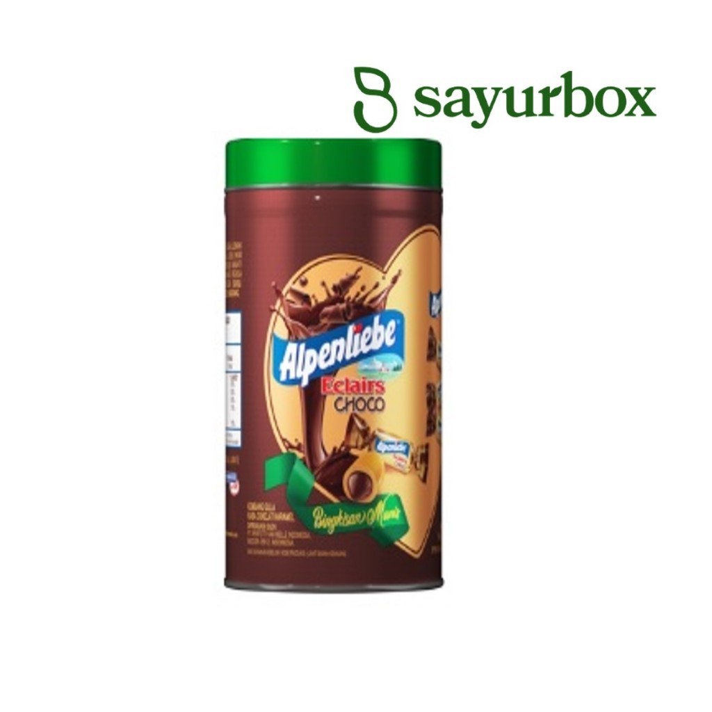 

Alpenliebe Candy Eclairs Chocolate Caramel Tin Festive 144 gram