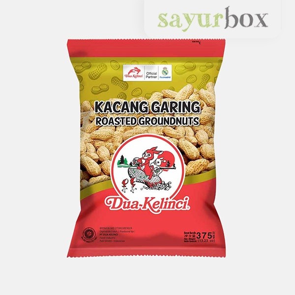 

Dua Kelinci Kacang Garing Kulit Original 375 gram Sayurbox