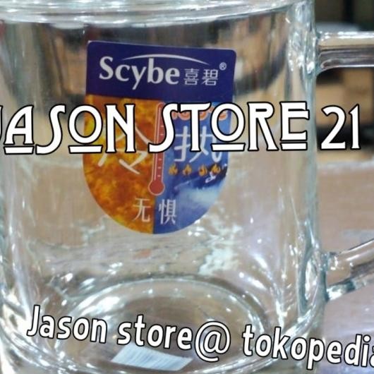 Gelas Num Kaca (Ada Tutup)/Gelas Num Gagang/Gelas Kaca Tinggi 10Cm