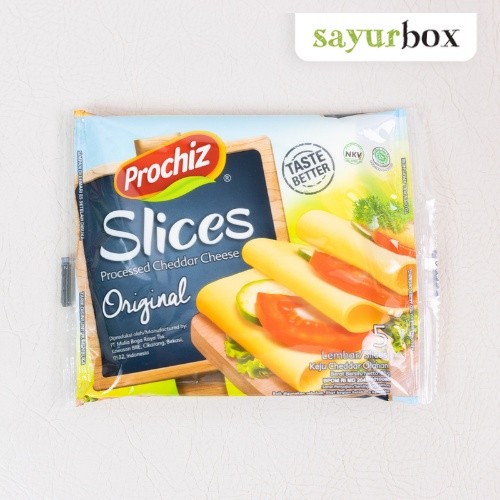 

Prochiz Keju Cheddar Slice 5 pcs Sayurbox