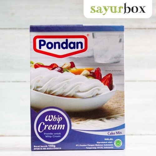 

Pondan Whip Cream Bubuk 150 gram Sayurbox