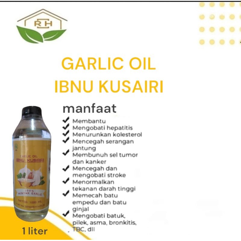 

GARLIC OIL IBNU KUSAIRI 1000ml 100% minyak garlic