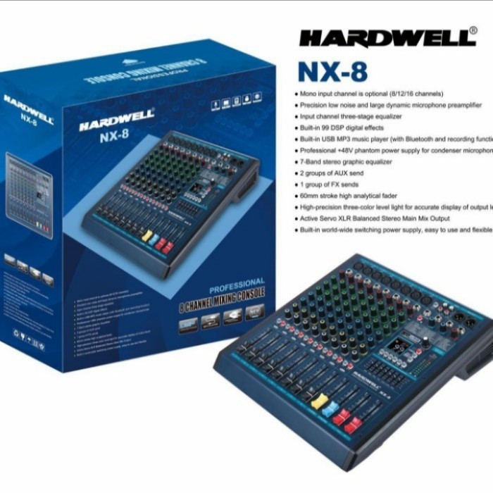 MIXER AUDIO HARDWELL NX 8 MIXER 8 CHANNEL