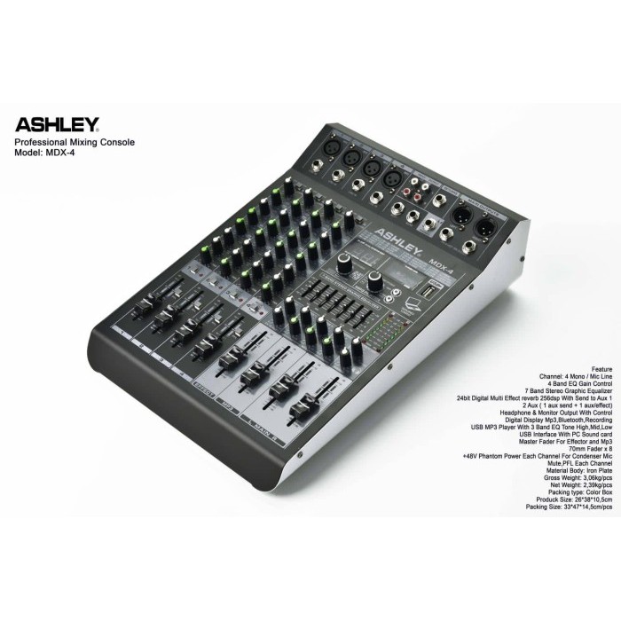 Mixer Ashley MDX 4 MDX4 ORIGINAL