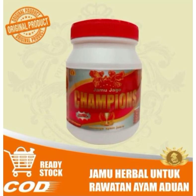 Cuci Gudang Jamu Jago Champions Botol Jamu Herbal Rawatan Ayam Aduan Petarung Ayam Pulih Terlaris