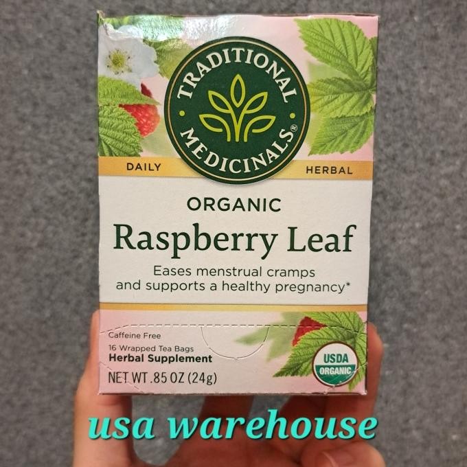 

BIG SALE TRADITIONAL MEDICINALS ORGANIC RASPBERRY LEAF 16 TEA BAGS !!!!!