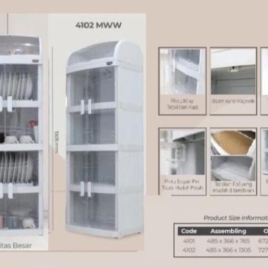 Rak Piring Plastik/Lemari Piring/Rak Piring/Portable