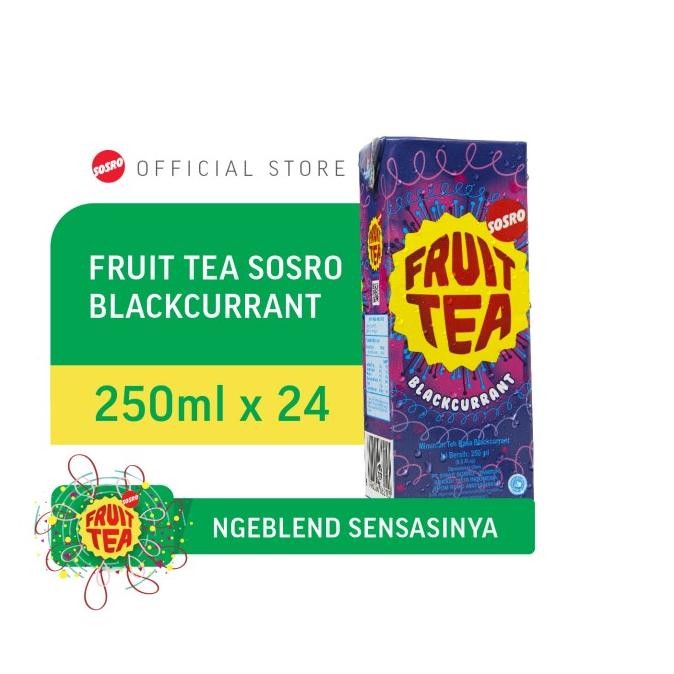 

NEW PRODUK FRUIT TEA SOSRO BLACKCURRANT KOTAK 250ML ISI 24 PCS !!!!!