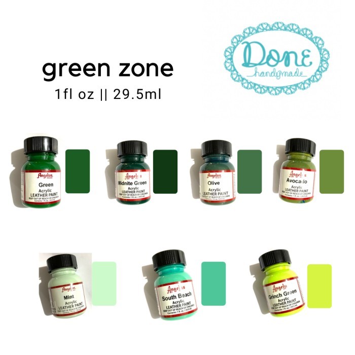 

Sale Cat Angelus Hijau Green Acrylic Paint Canvas Leather Paint Cat Kulit