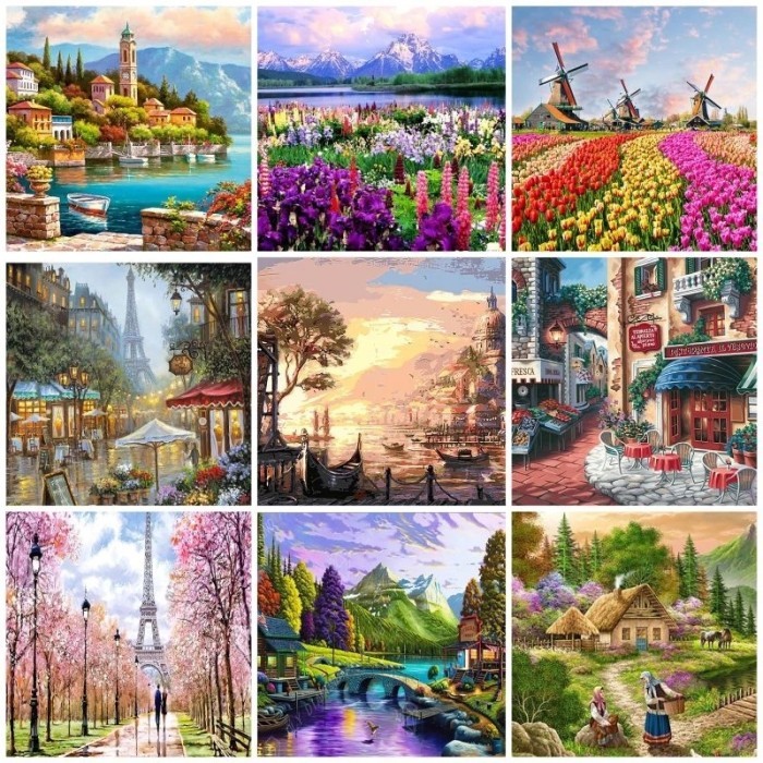 

Sale Canvas Paint By Number Kit Digital Oil Painting Diy