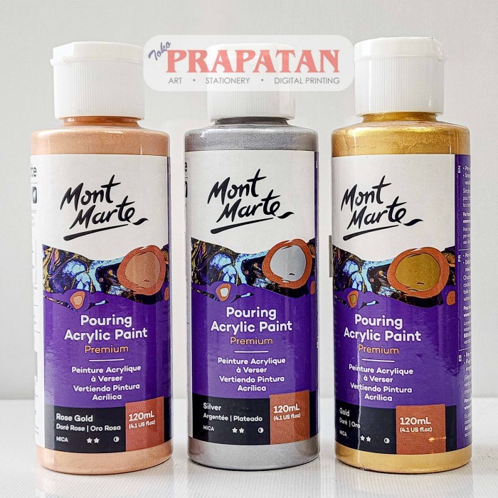 

Sale Cat Akrilik Mont Marte Pouring 120Ml Metallic Pouring Acrylic