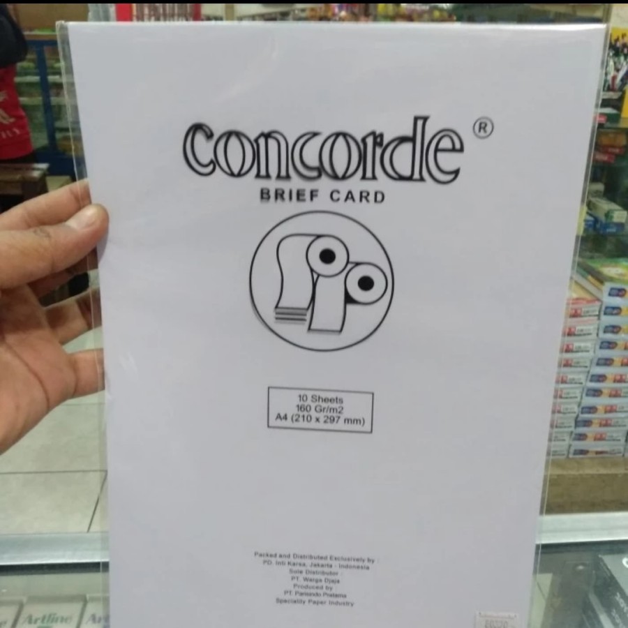 

Concorde 160gr per pcs putih - A4