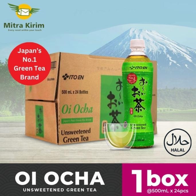

READY STOCK ITO EN OI OCHA GREEN TEA NO SUGAR 300/500ML - PER DUS 24 PCS !!!!!