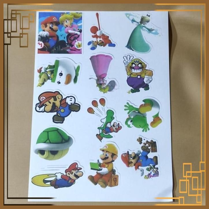 

[GNE] STICKER KARTUN SUPER MARIO SPIDERMAN DRAGON BALL ROBLOX STIKER A4
