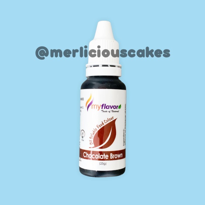 

Chocolate Brown Oil My Flavor Food Colour Pewarna Makanan Buttercream