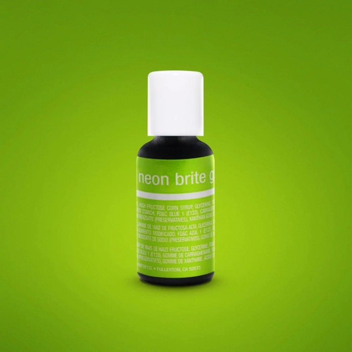 

Chefmaster LiquaGel Neon Brite Green 20gr