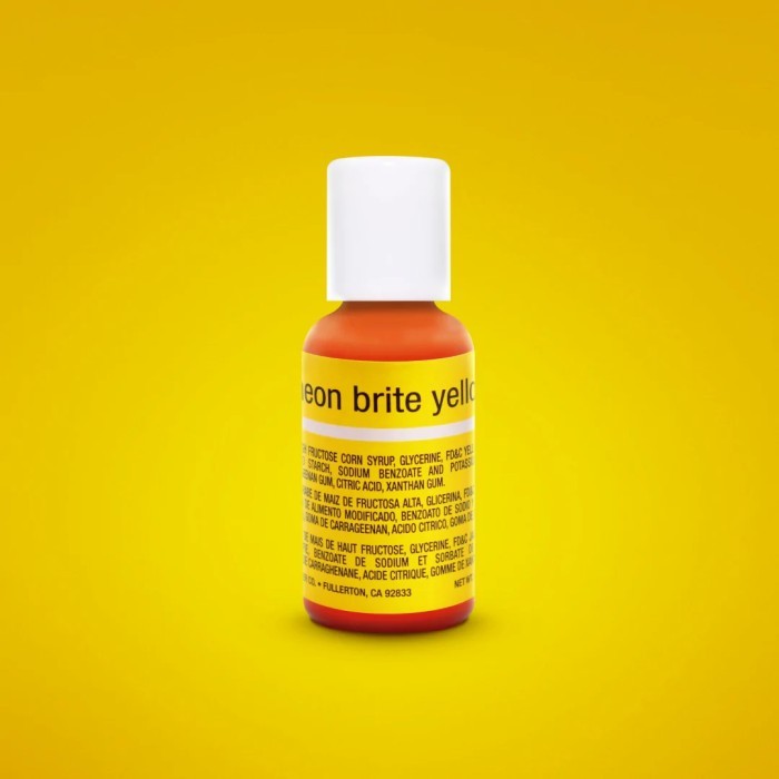 

Chefmaster LiquaGel Neon Brite Yellow 20gr