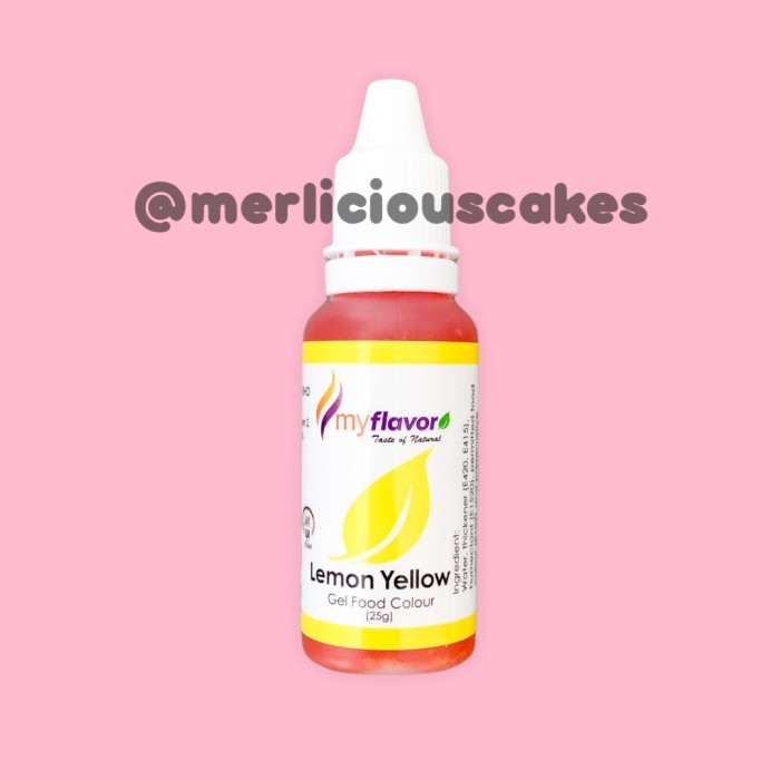 

Lemon Yellow Gel My Flavor Food Color Food Colour Pewarna Makanan