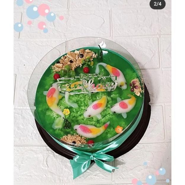 

BISA COD Hampers puding lumut ikan koi/hamper puding coconut pandan/kado ulang tahun/souvenir kado natal imlek lebaran idul fitri/ birthday cake/puding ultah murah/hantaran Ka-152