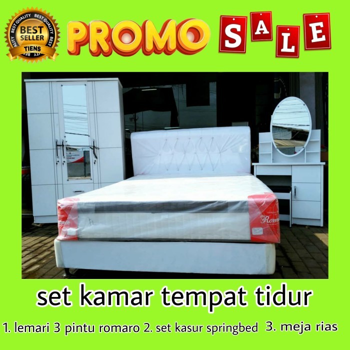 Terlaris Set Kamar Tidur Lemari Meja Rias Dan Kasur