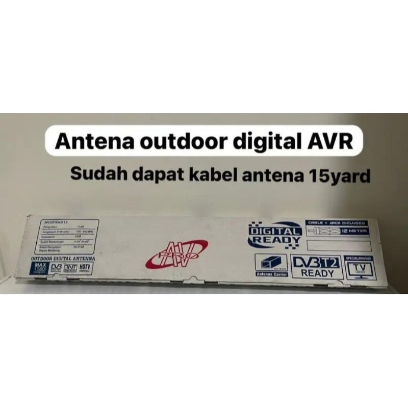 antena anten tv digital outdoor + kabel digital ouyashi