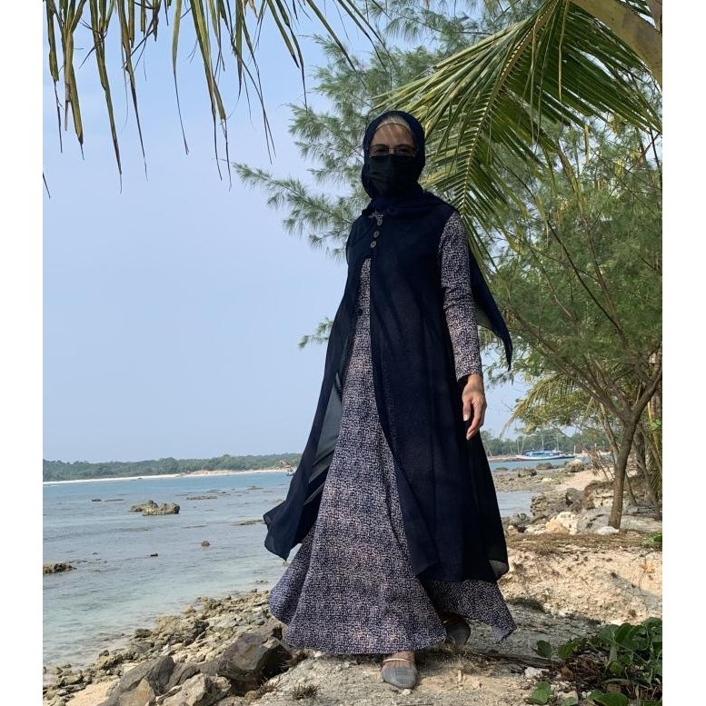 outer ceruty baby doll/Cardigan Ceruty Babydoll/Outer tanpa lengan/Rom gtm