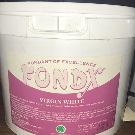 

Fondant Fondx Virgin White 5Kg - Gosend Only!! -