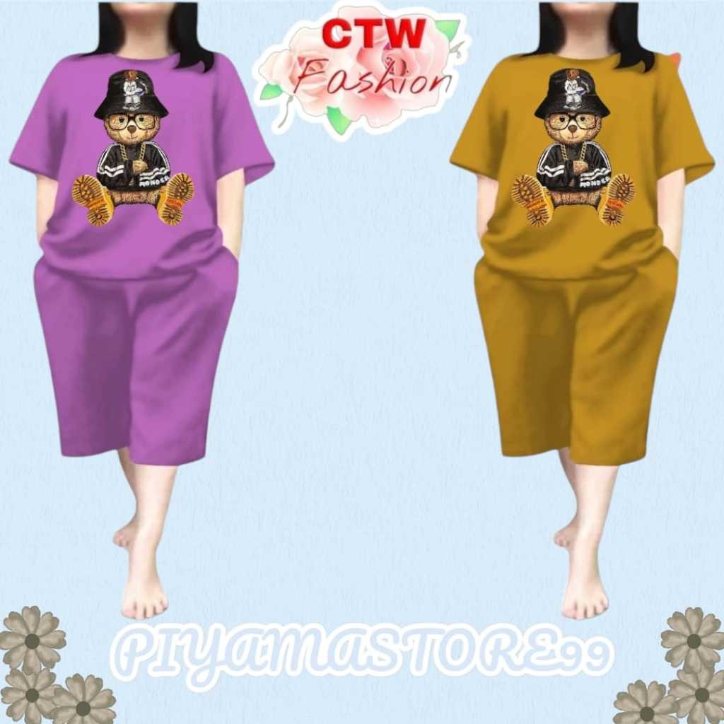 Babydol Wanita Terbaru2024 Baju Tidur Cewek Dewasa Oneset Bumil Busui Korean Style Atasanbawahan Wan