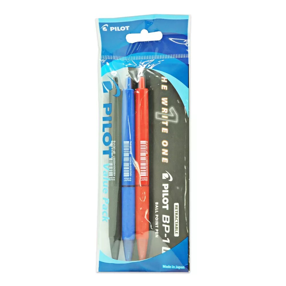 

Gramedia Cirebon - PILOT BALLPEN BP-1 FINE 0.7 SET 3 MIX (BK.BL.RD)
