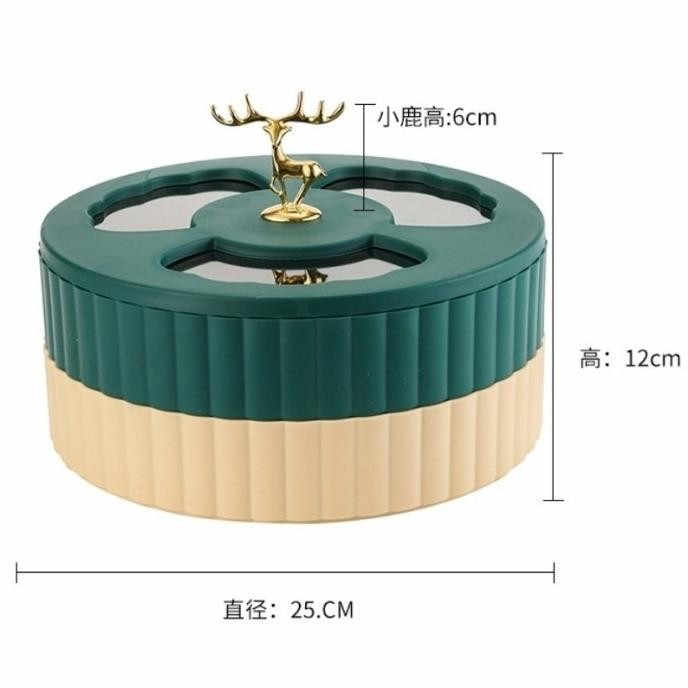 

Candy Box Merah Tempat Permen Kue Imlek Rusa Emas Kado Imlek Murah