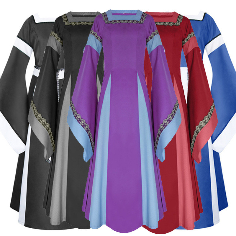 Medieval Women's Clothing Amazon Renaissance Women's Medieval Clothing Irish Long Dress