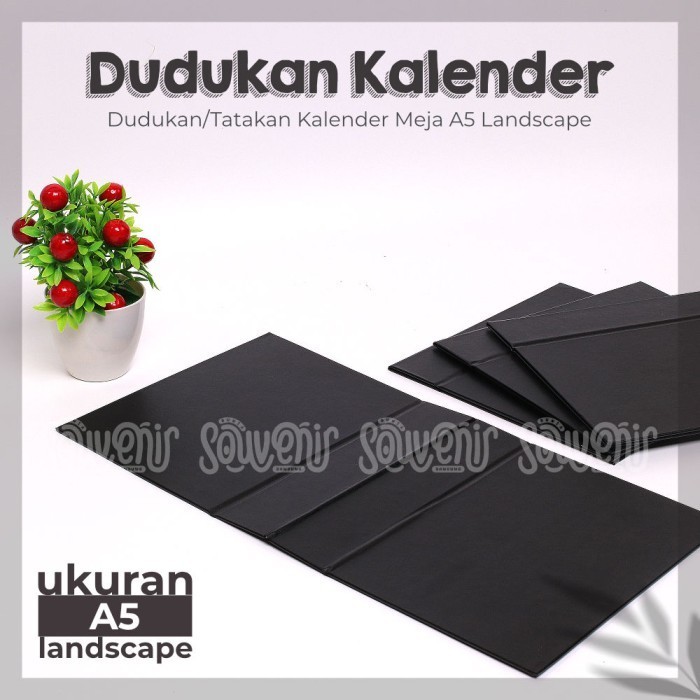 

Grosir WLCMe! Dudukan Tatakan Kalender Linen Meja Cover Ring Spiral A5 Landscape Elegan