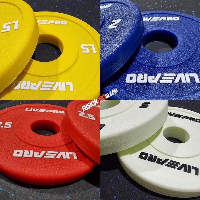 Plat Beban 1Kg X2 Change Plate Set Barbel Barbell Dumbell Livepro