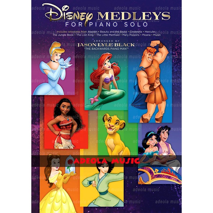 

Soft Cover Disney Medley untuk Buku Menengah Tingkat Piano Solo dalam Bahasa Inggris oleh Jason Lyle Black untuk Hobby |C9D829EE|