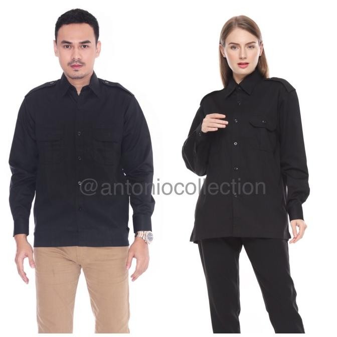 Kemeja Pdl / Baju Pdl / Kemeja Pns / Baju Pns / Baju Dinas Hitam Premium Berkualitas