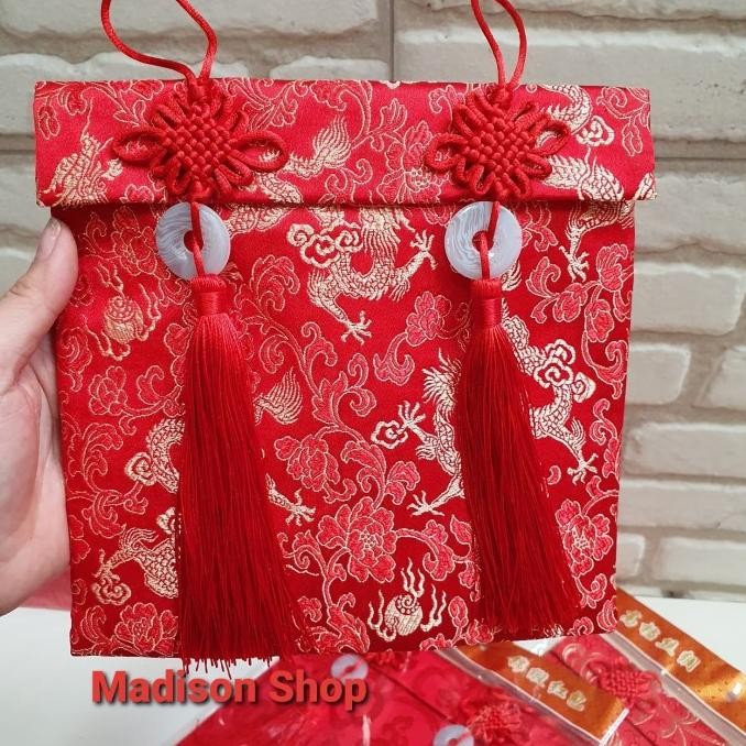 

Dompet Kain Jumbo Angpao Jumbo Koin Giok Murah Amplop Kado Uang Imlek